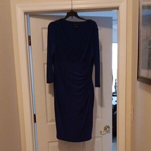 New Directions Royal Blue Long Sleeve Dress
